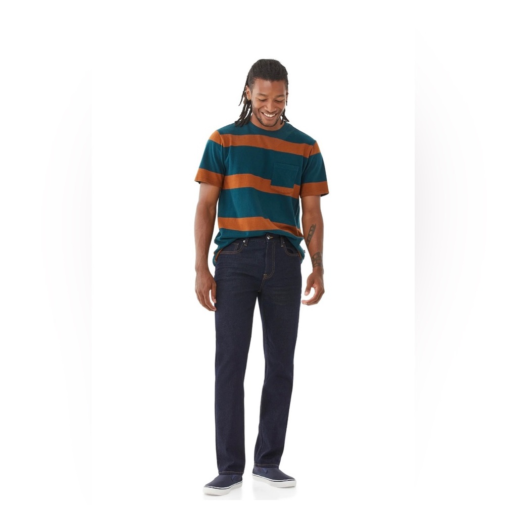 Free Assembly Men's Straight Jeans, Dark Wash, 34X32